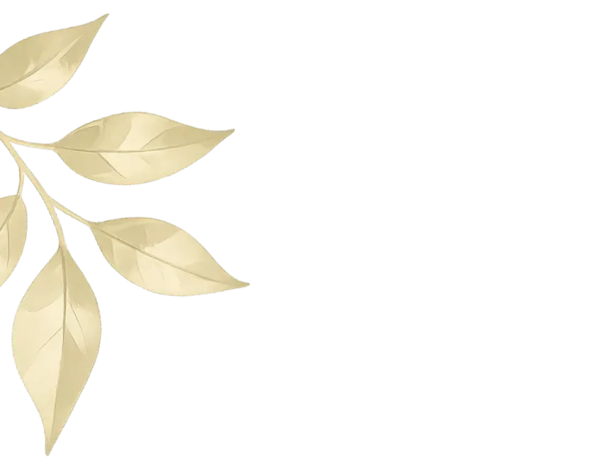 Decorative leaf left
